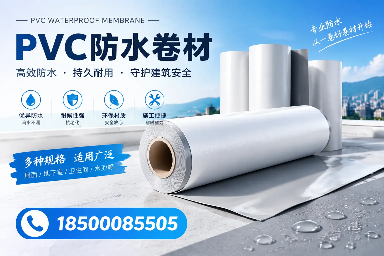 如何选择适合的PVC防水卷材?专家为您解答鹤岗的需求
